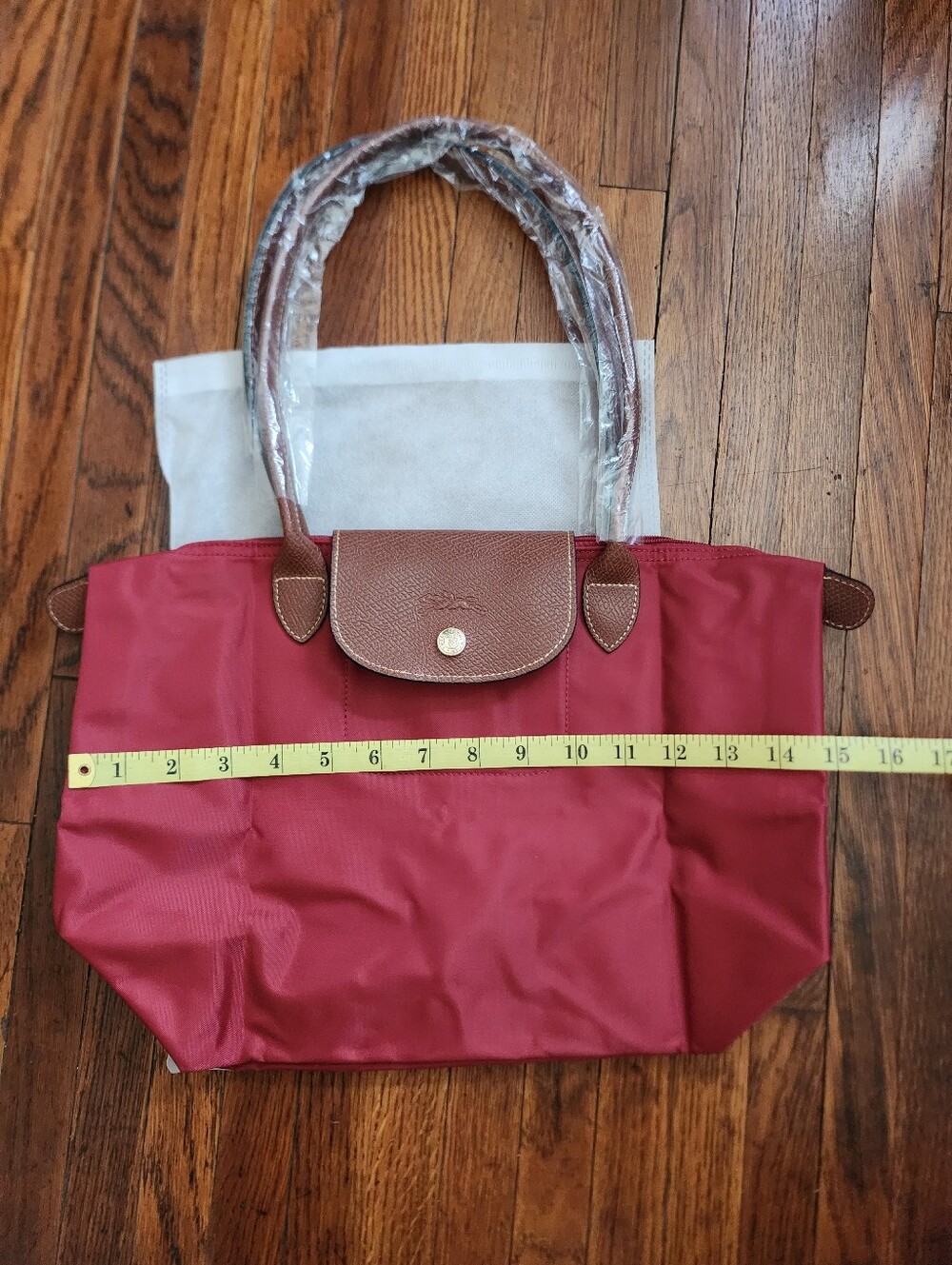Longchamp Red MEDIUM tote Bag NWT - Picture 6 of 8